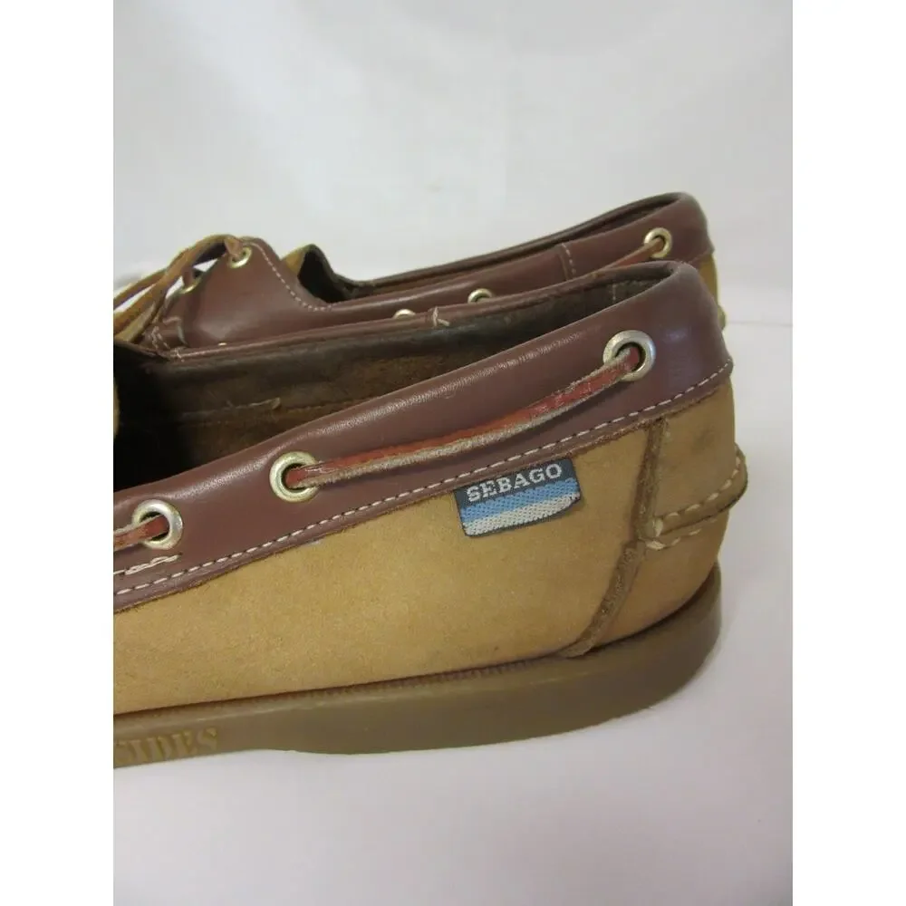 SEBAGO Men's Docksides 13 Boat Shoes Casual Leather Slip On Loafers